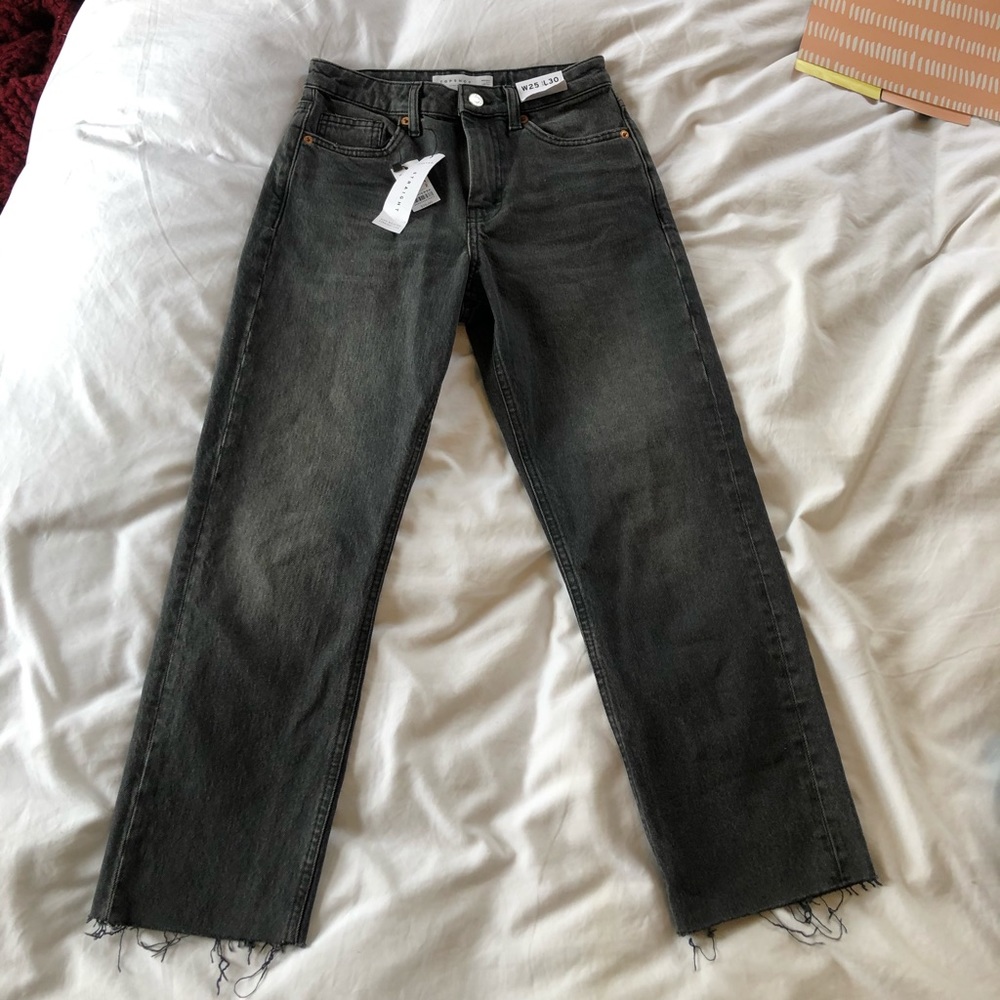 Top shop high waist straight leg jeans